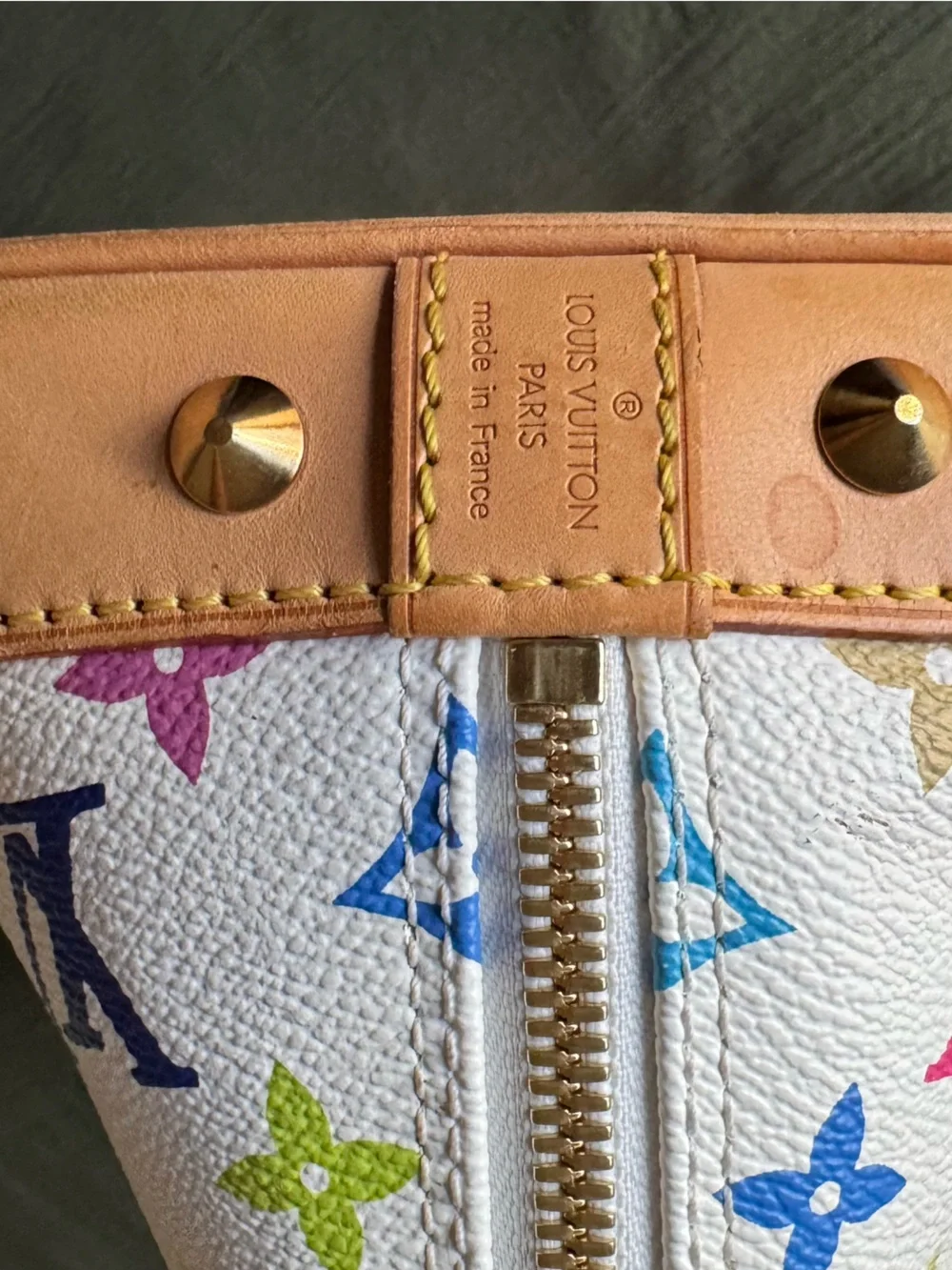 Authentic Louis Vuitton - Takashi Murakami - Multicolor Monogram Alma Handbag